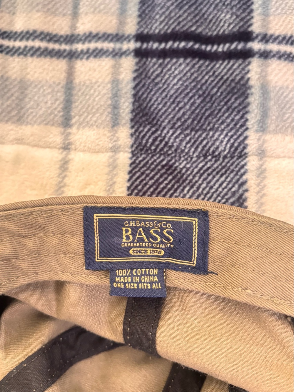 G.H. Bass & Co. Tan Bear Logo Adjustable Dad Hat OS - Picture 2 of 3